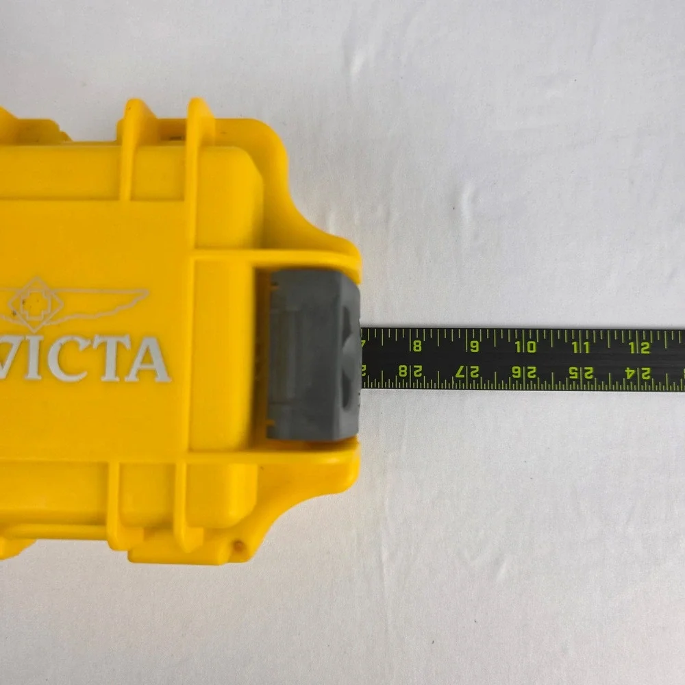 Invicta Watch Waterproof Impact Case Yellow Hard Shell Manual NO WATCH Geocache